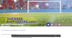 Desktop Screenshot of lascasasdeapuestas.com