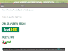 Tablet Screenshot of lascasasdeapuestas.com