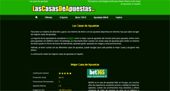 Desktop Screenshot of lascasasdeapuestas.net