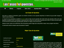 Tablet Screenshot of lascasasdeapuestas.net